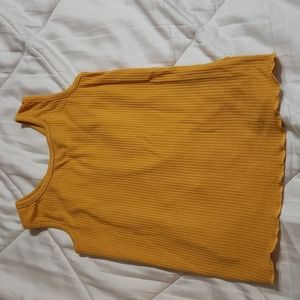 Toddler girls Art Class shirt - mustard color